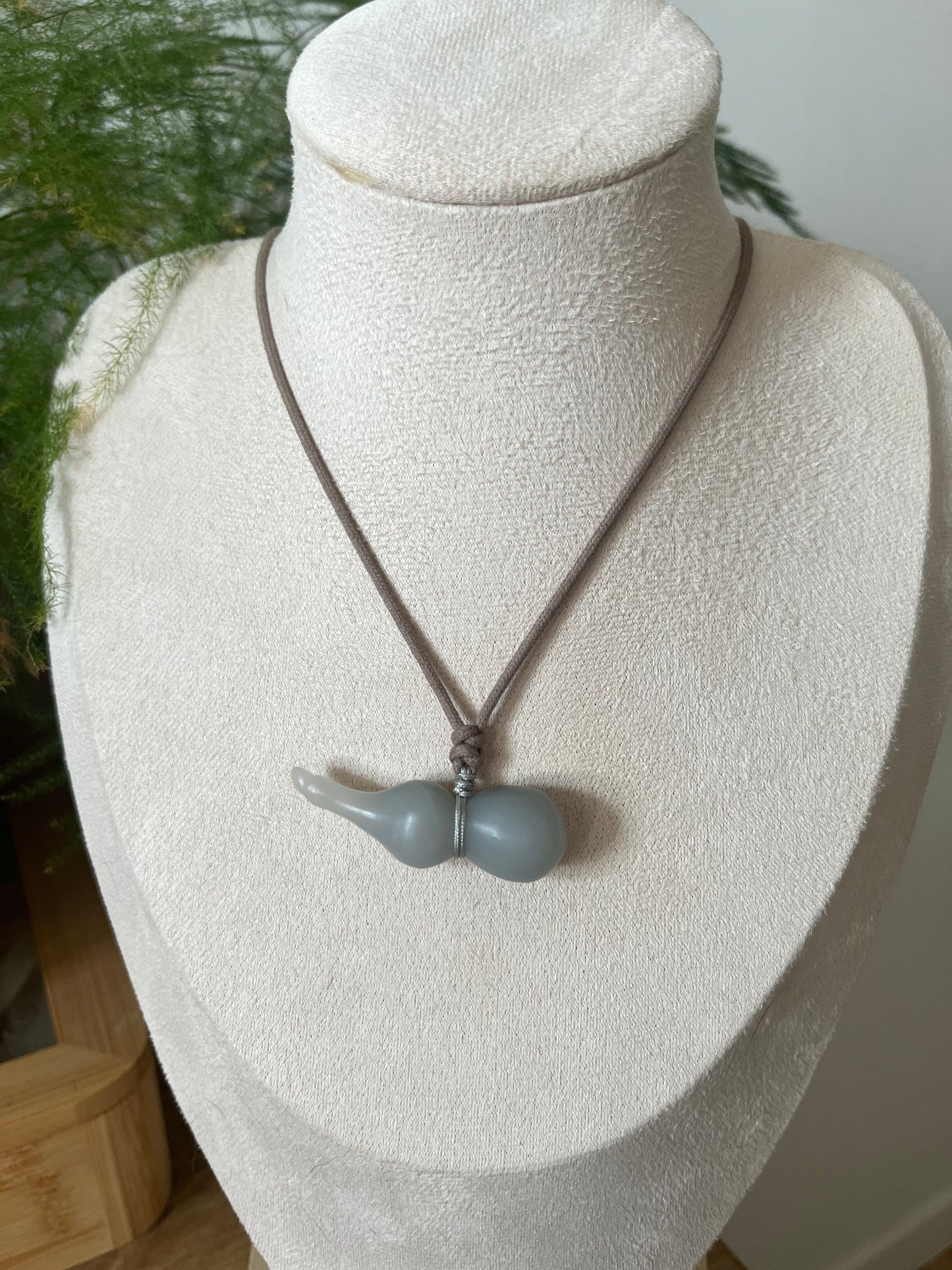 Hand Carved Hetian Jade Hulu Pendants