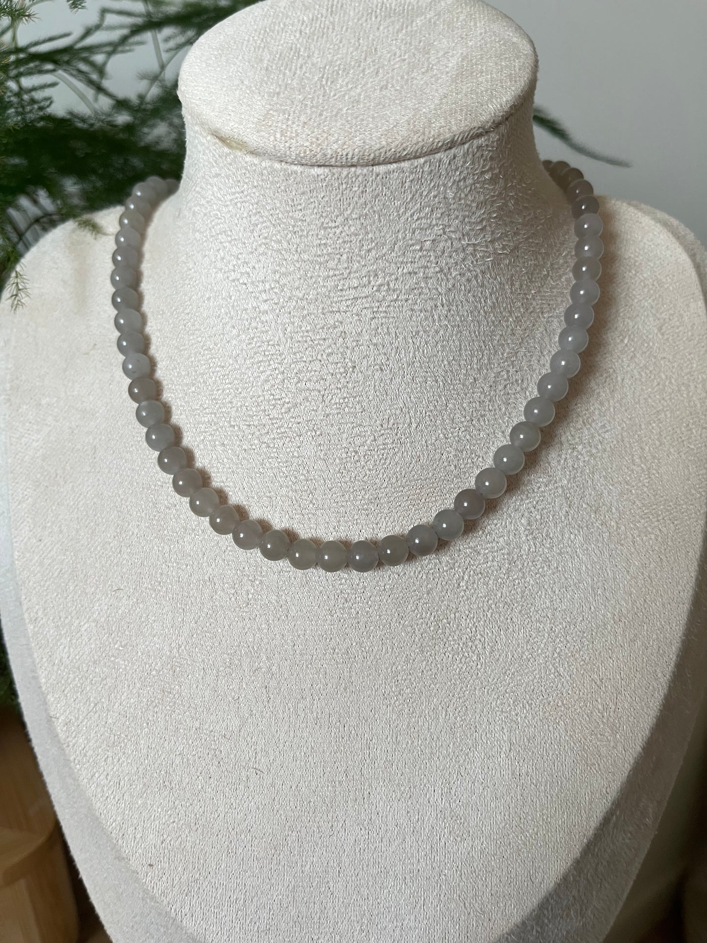 Smoky Purple Hetian Jade Bracelet and Choker Set | 和田烟紫套装