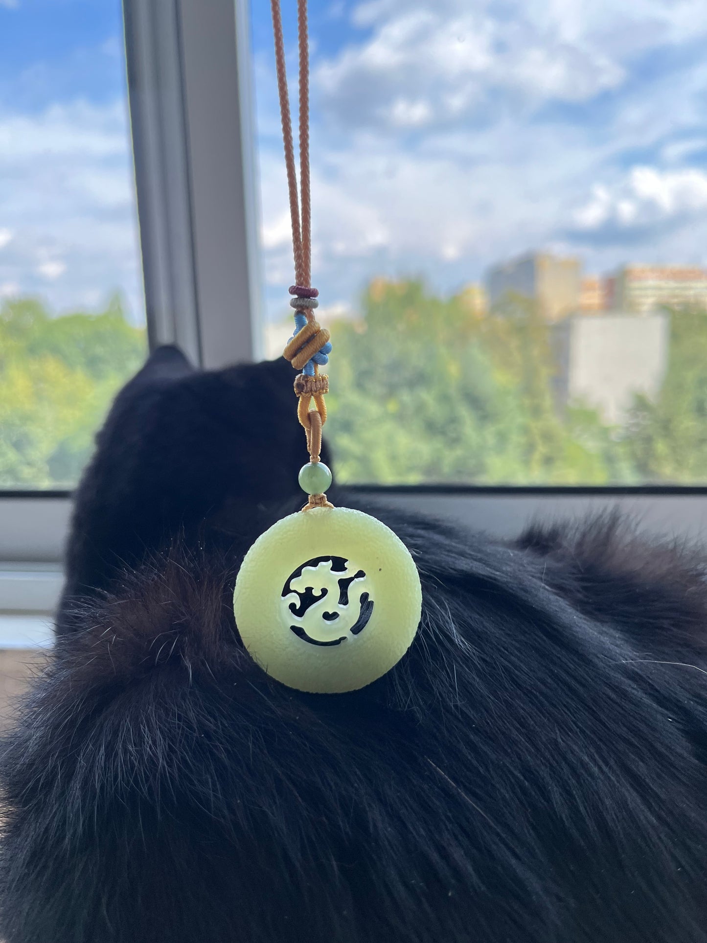 Hand Carved Yellow Hetian Jade Dragon Pendant, 手雕和田青黄口龙牌