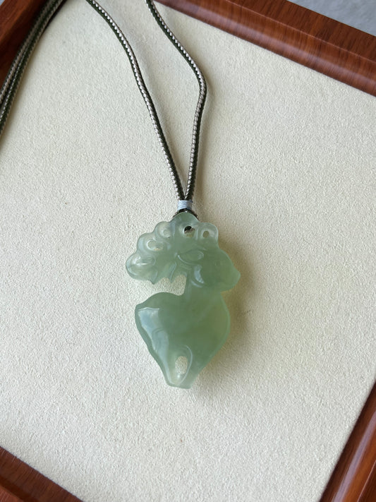 Xiu Jade Sika Deer Necklace