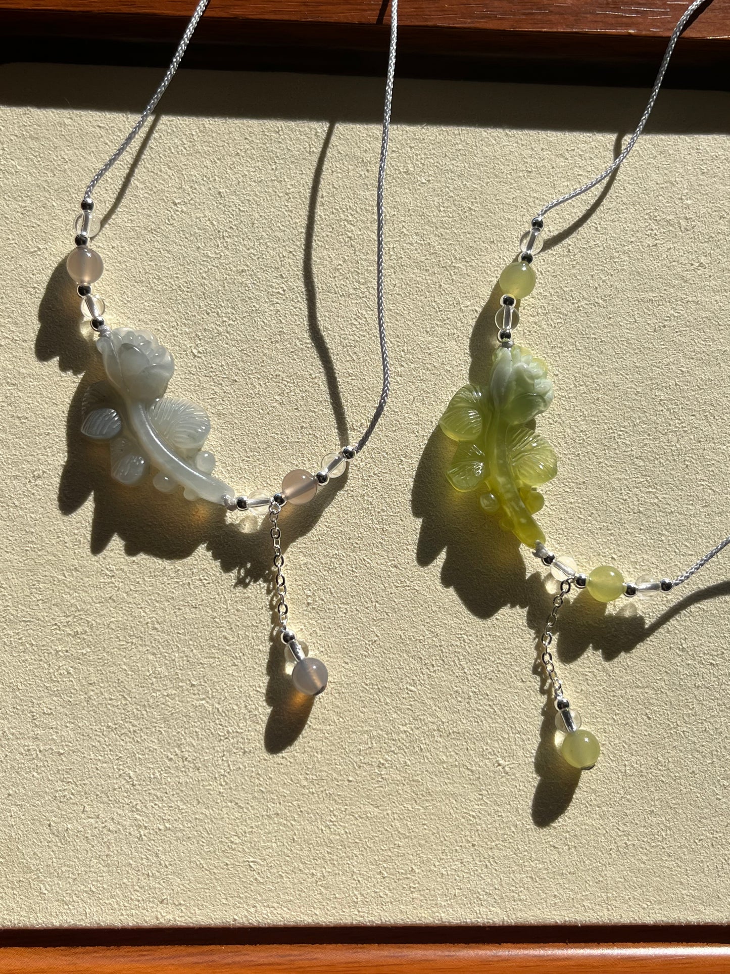 Xiu Jade Rose Necklace | 岫玉玫瑰锁骨项链