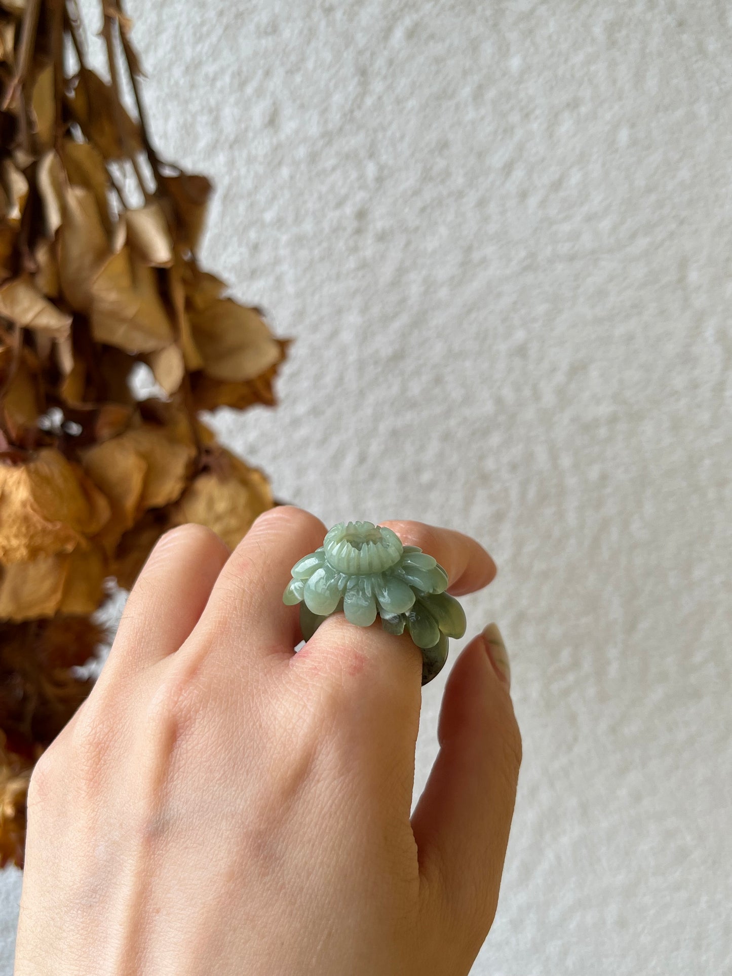 Hand Carved Xiu Jade Rings