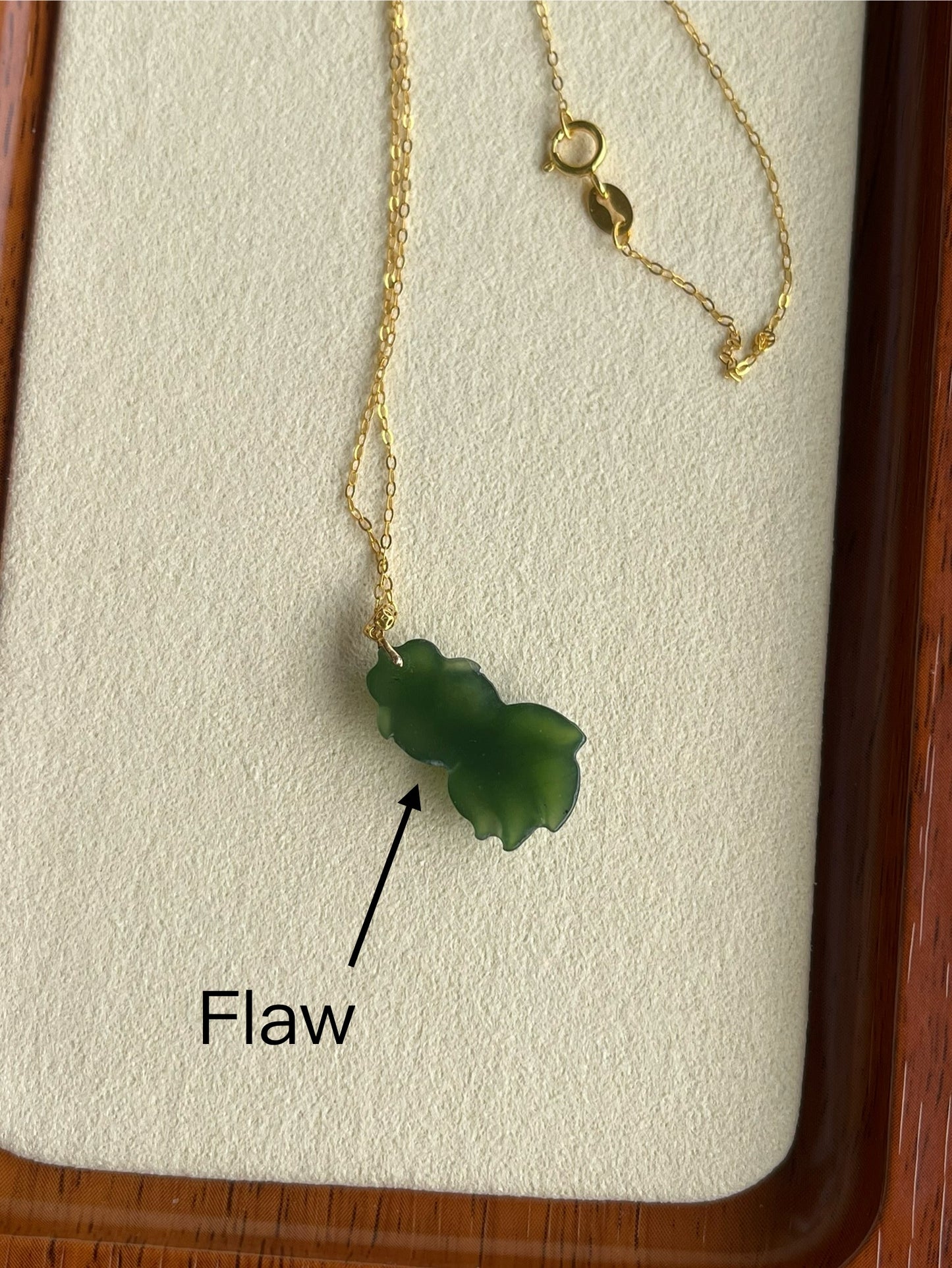 18K Gold-mounted Green Hetian Jade Carved Pendants | 18k金扣头碧玉小吊坠