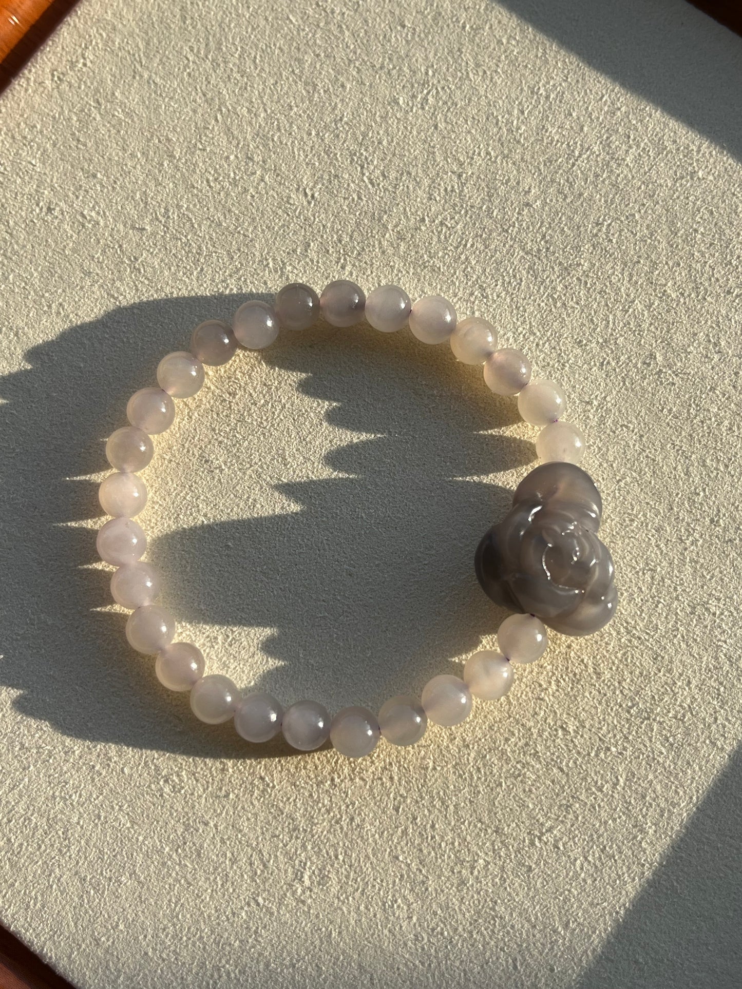 Smoky Purple Hetian Jade Bracelet and Choker Set | 和田烟紫套装