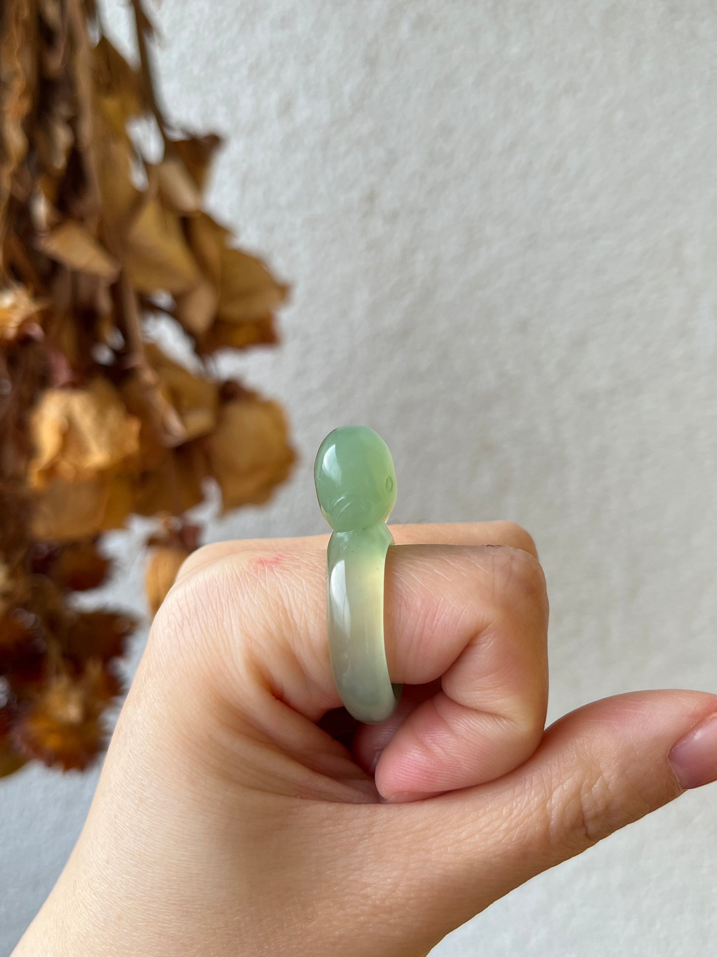 Hand Carved Xiu Jade Rings | 手雕岫玉戒圈