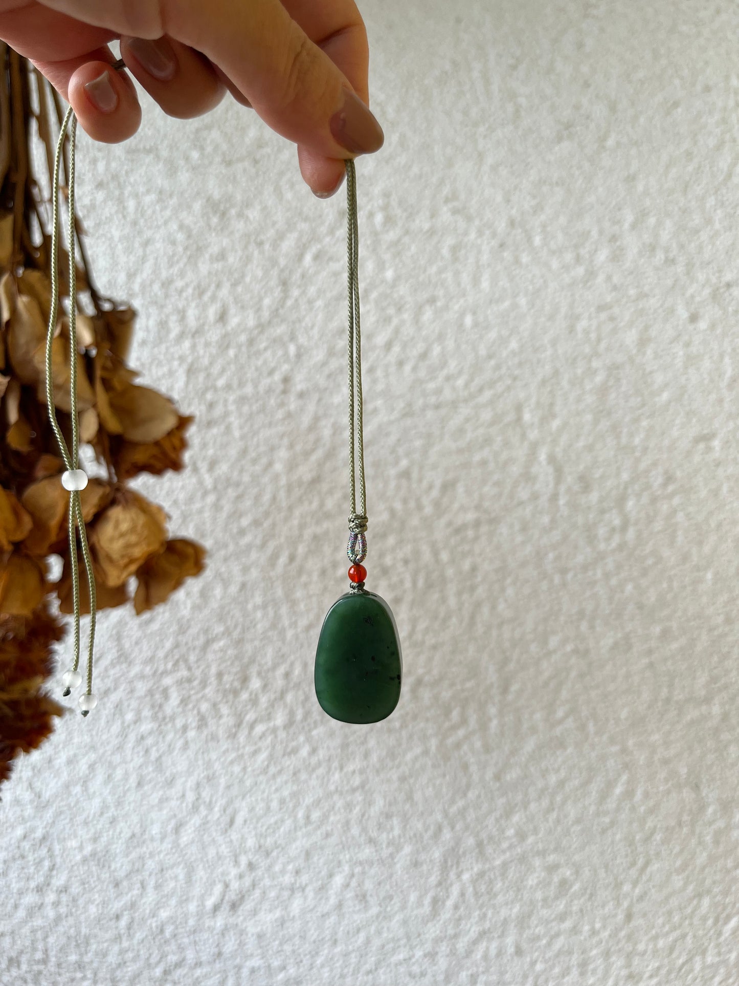 Green Hetian Jade Enlightenment Pendant | 和田碧玉悟道
