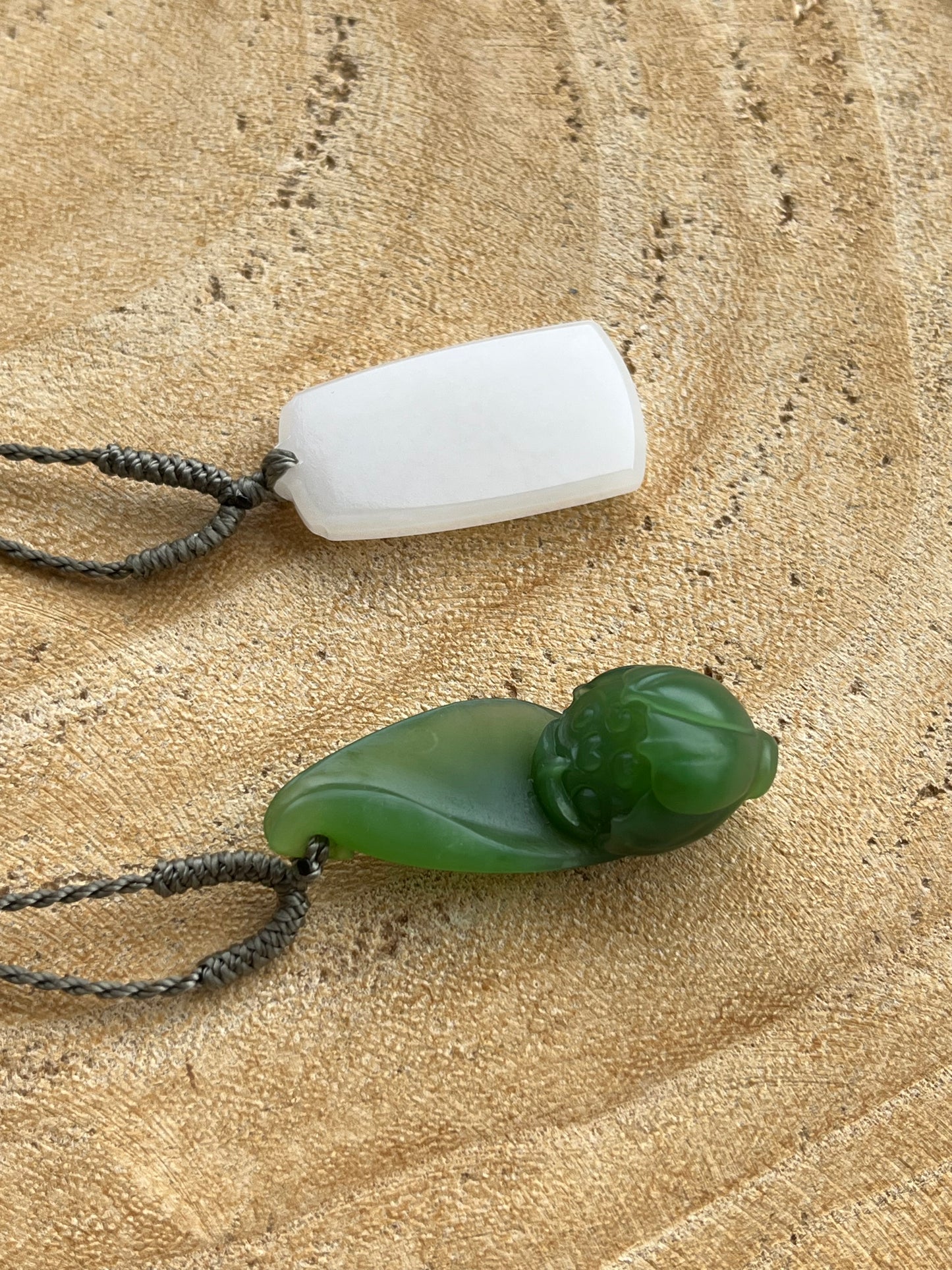 Hand Carved Green Hetian Jade Lotus