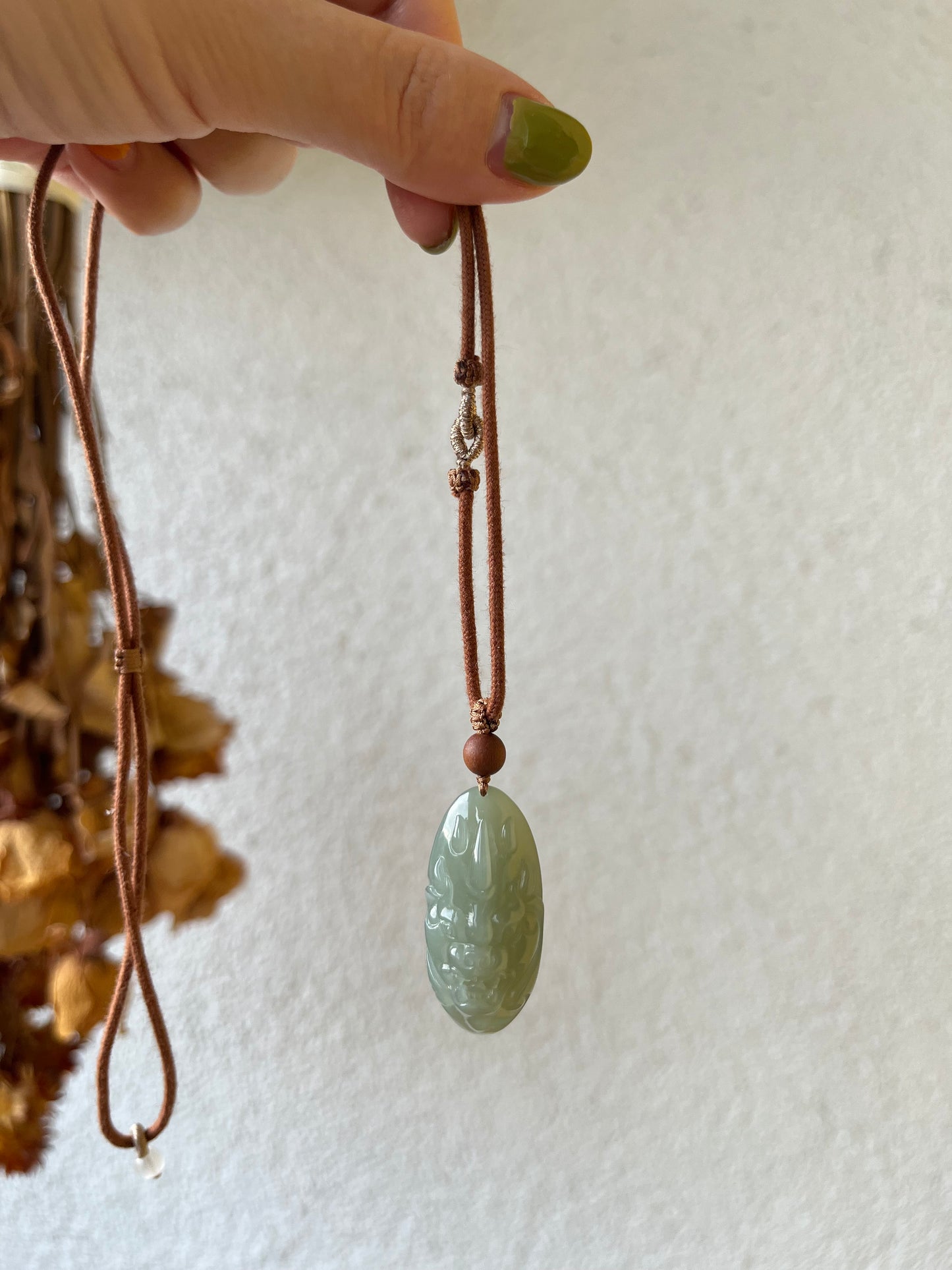 Blue Hetian Jade Beast Face Pendant | 和田且末蓝兽面
