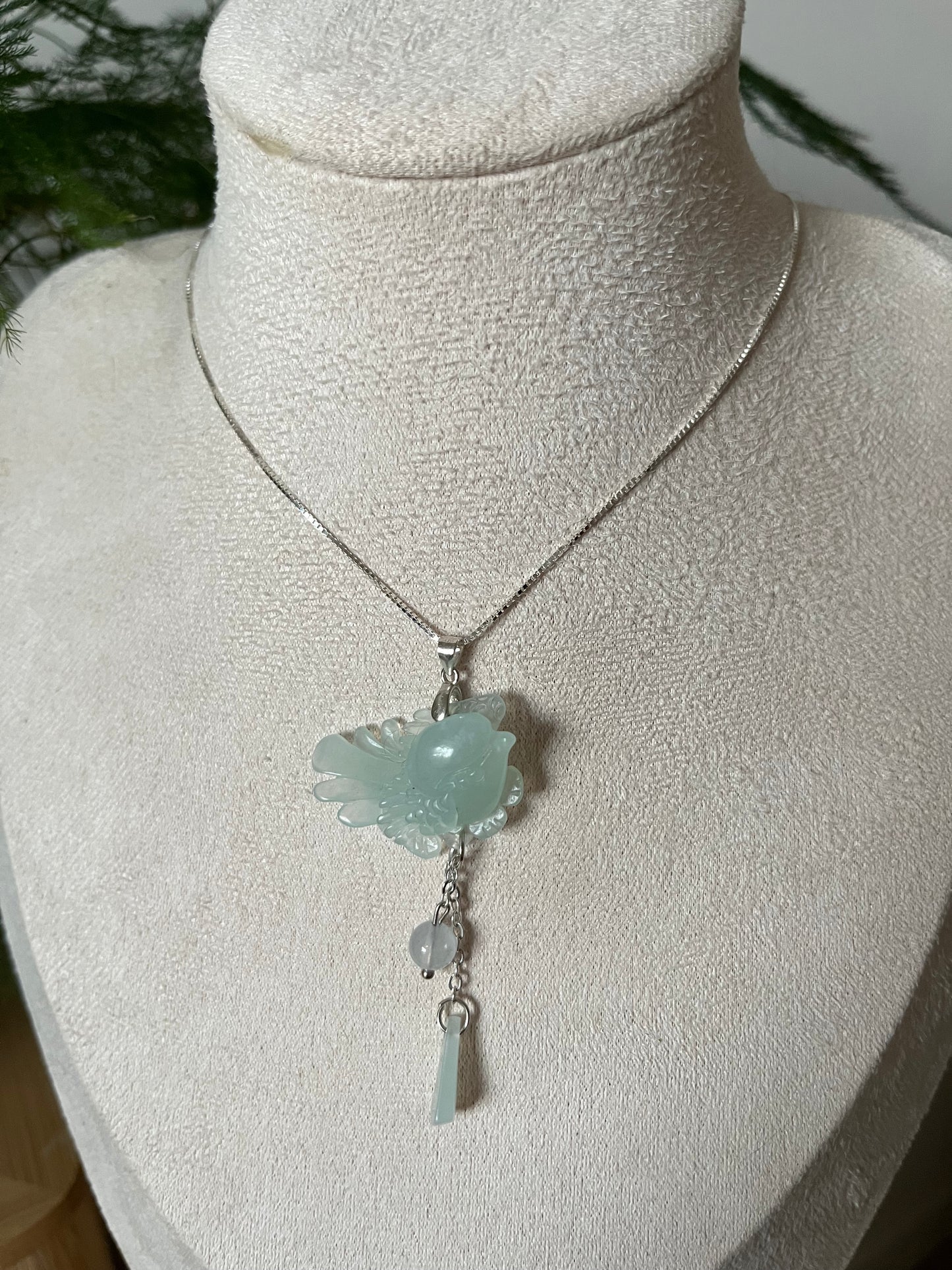 Hand Carved Blue Xiu Jade Pendants | 手雕岫玉天青冻小吊坠