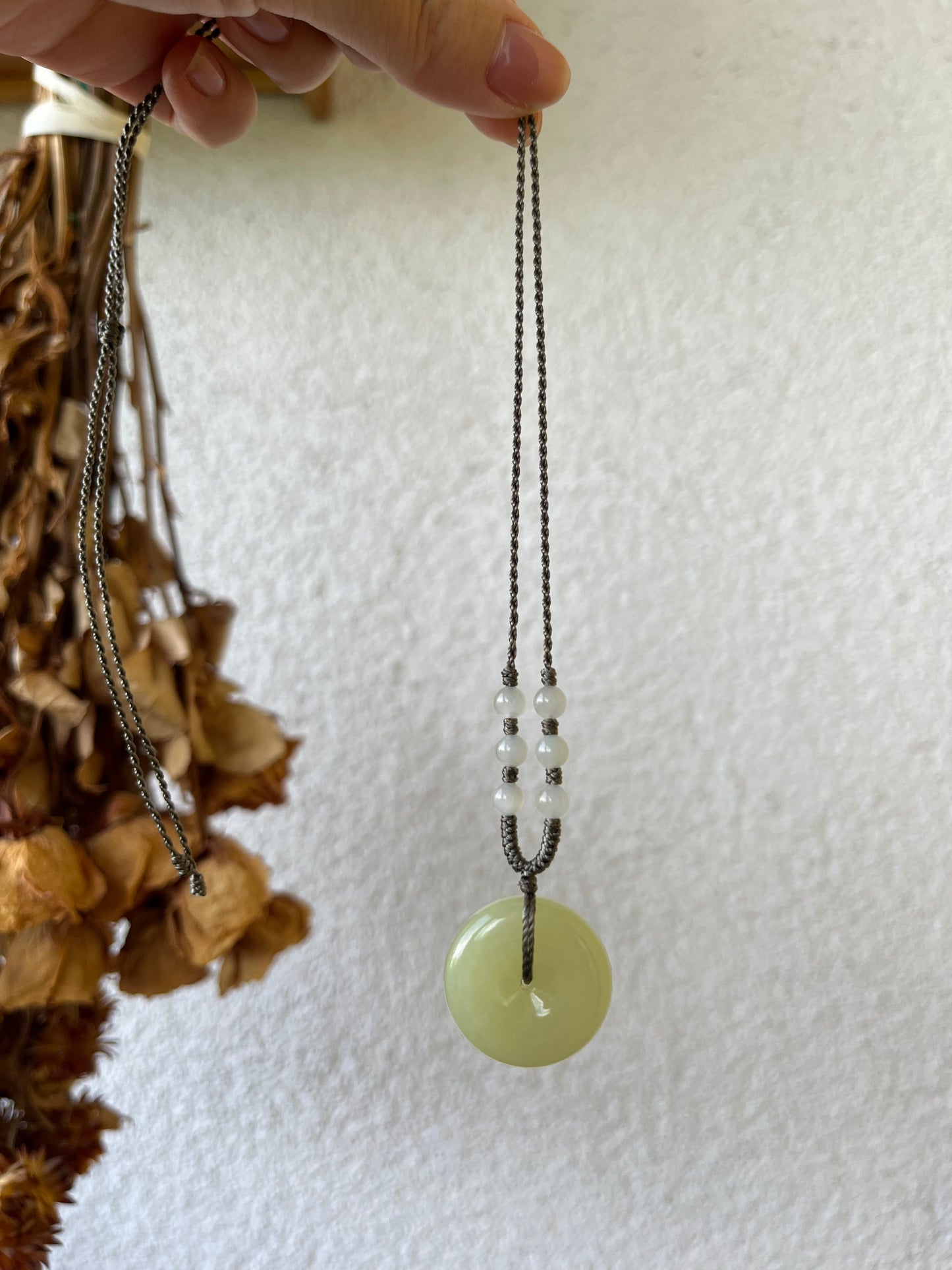 Yellow Hetian Jade Safty Buckle, PI Pendant | 和田黄口平安扣