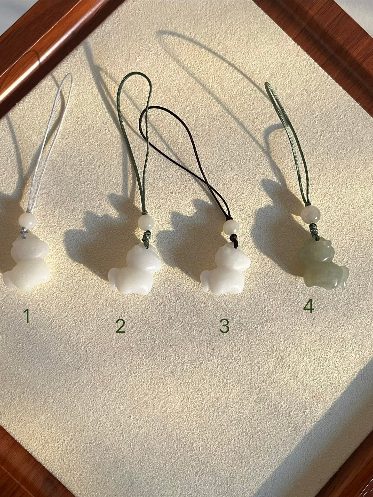 Hetian Jade Pony Phone Charm | 和田小马手机链