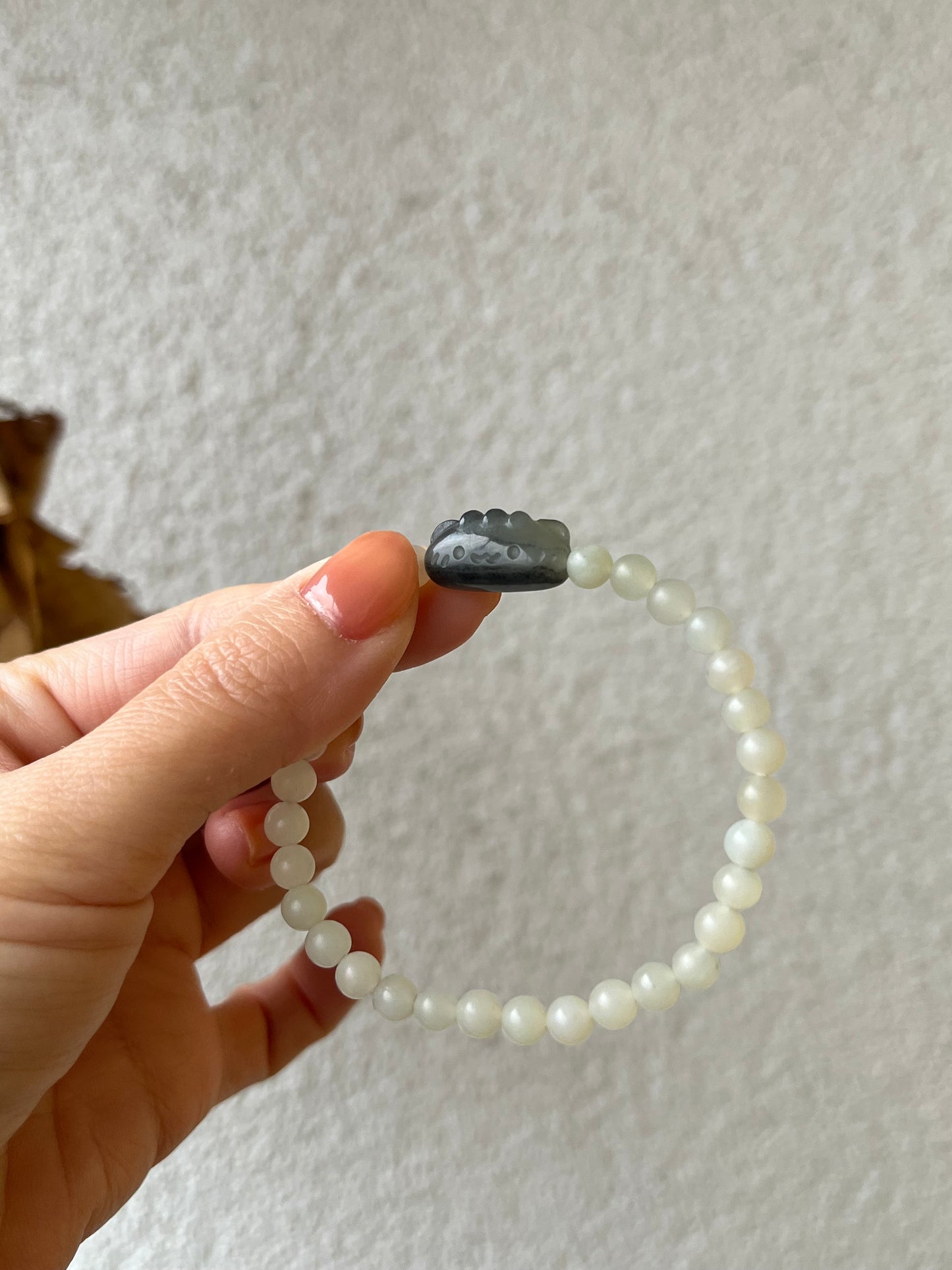 Handmade Hetian Jade Cat Bracelet