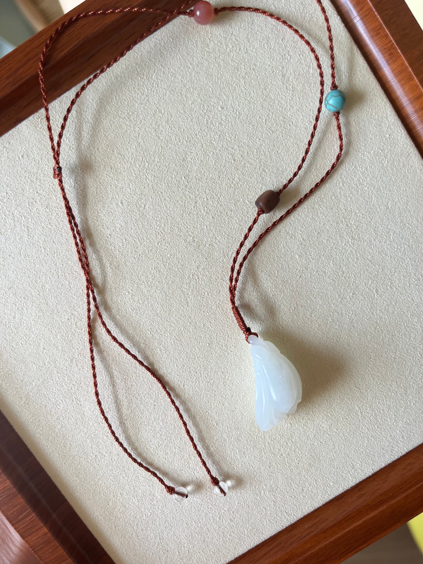 Mutton Fat Magnolia Pendant