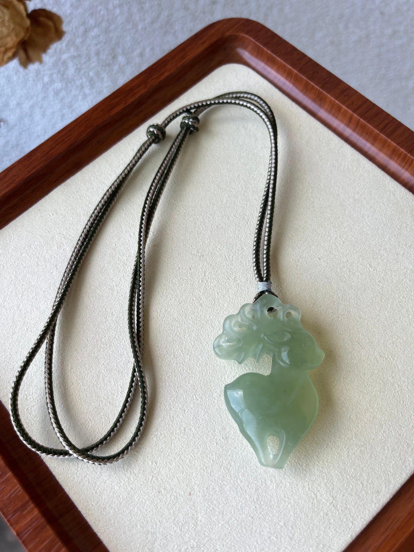 Xiu Jade Sika Deer Necklace