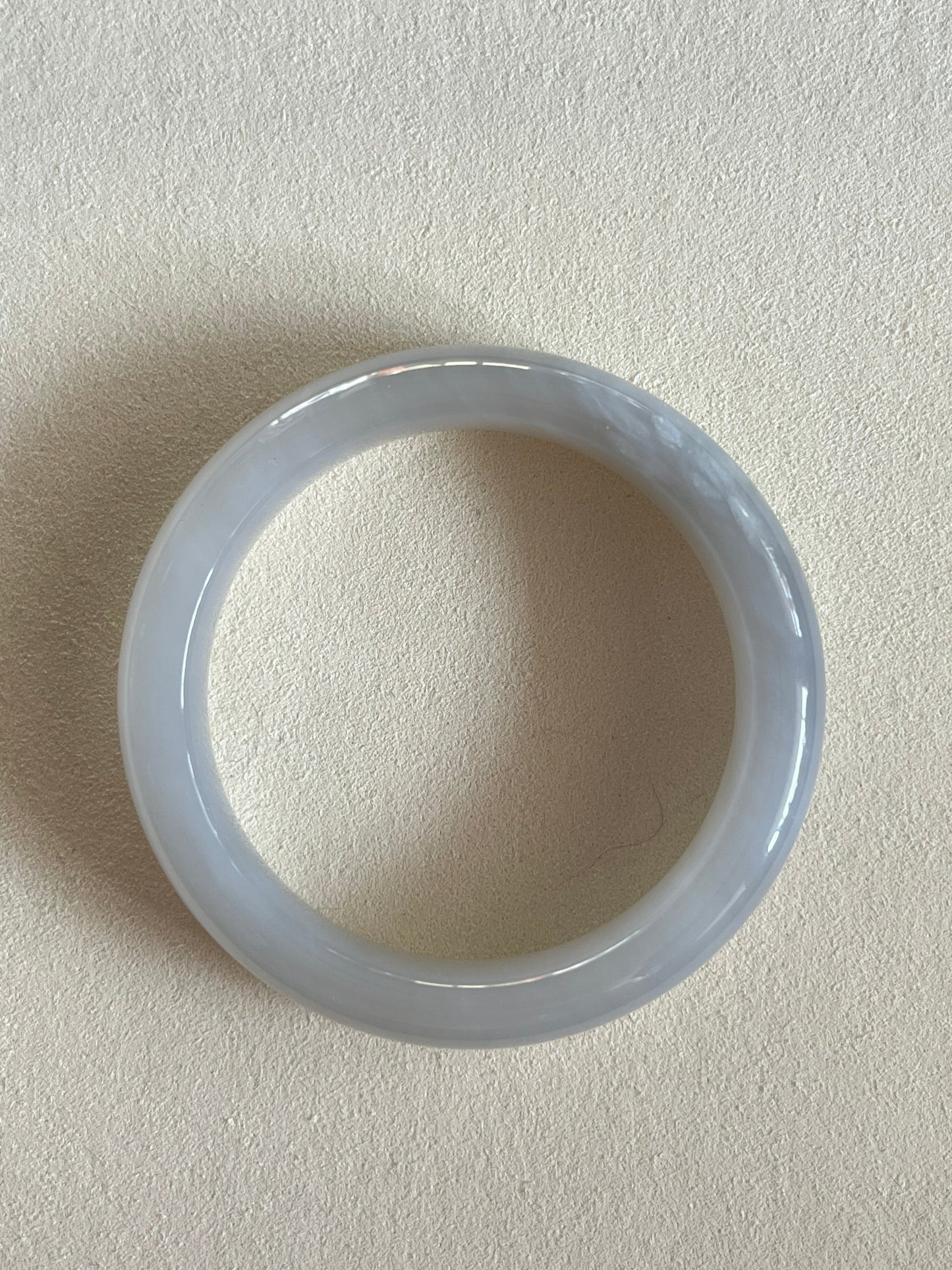 Light Purple Hetian Jade Bangle 53mm  | 和田浅烟紫手镯
