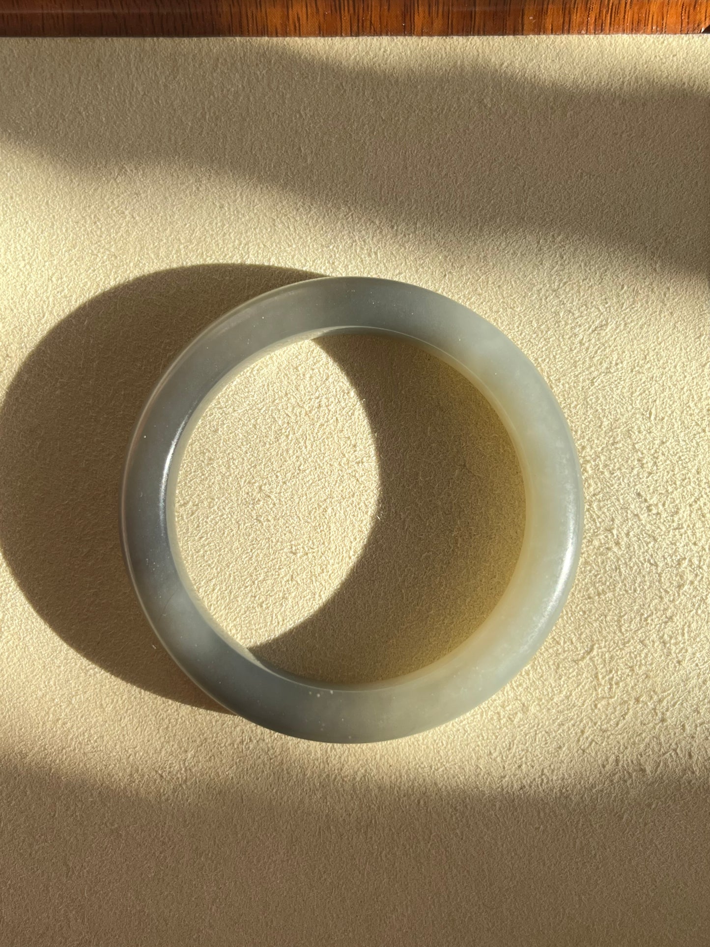 Gray Hetian Jade Bangle 54mm | 和田烟灰手镯