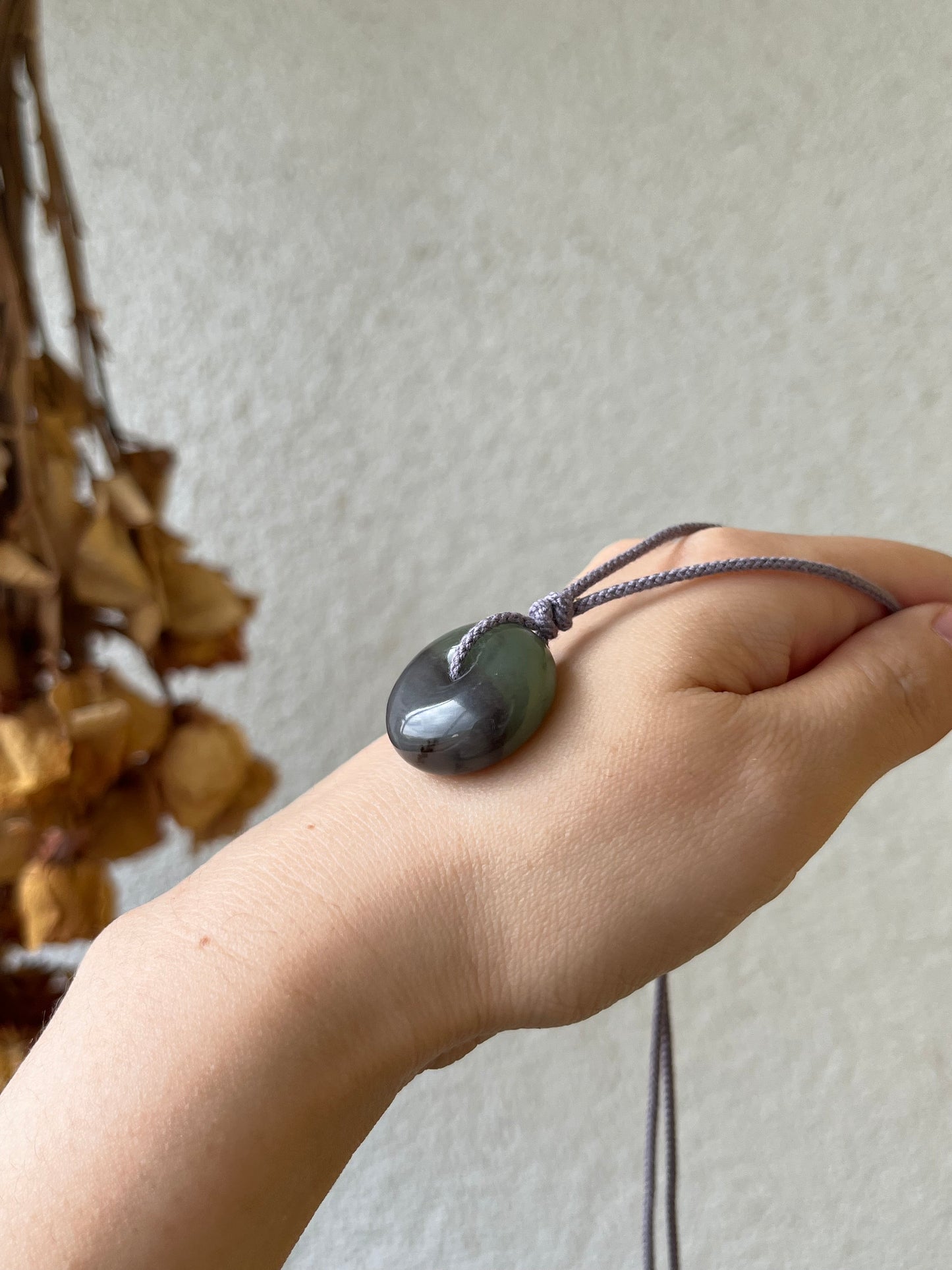 Purple and Green Two-tone Hetian Jade Safty Buckle, PI Pendant | 和田紫翠双色平安扣
