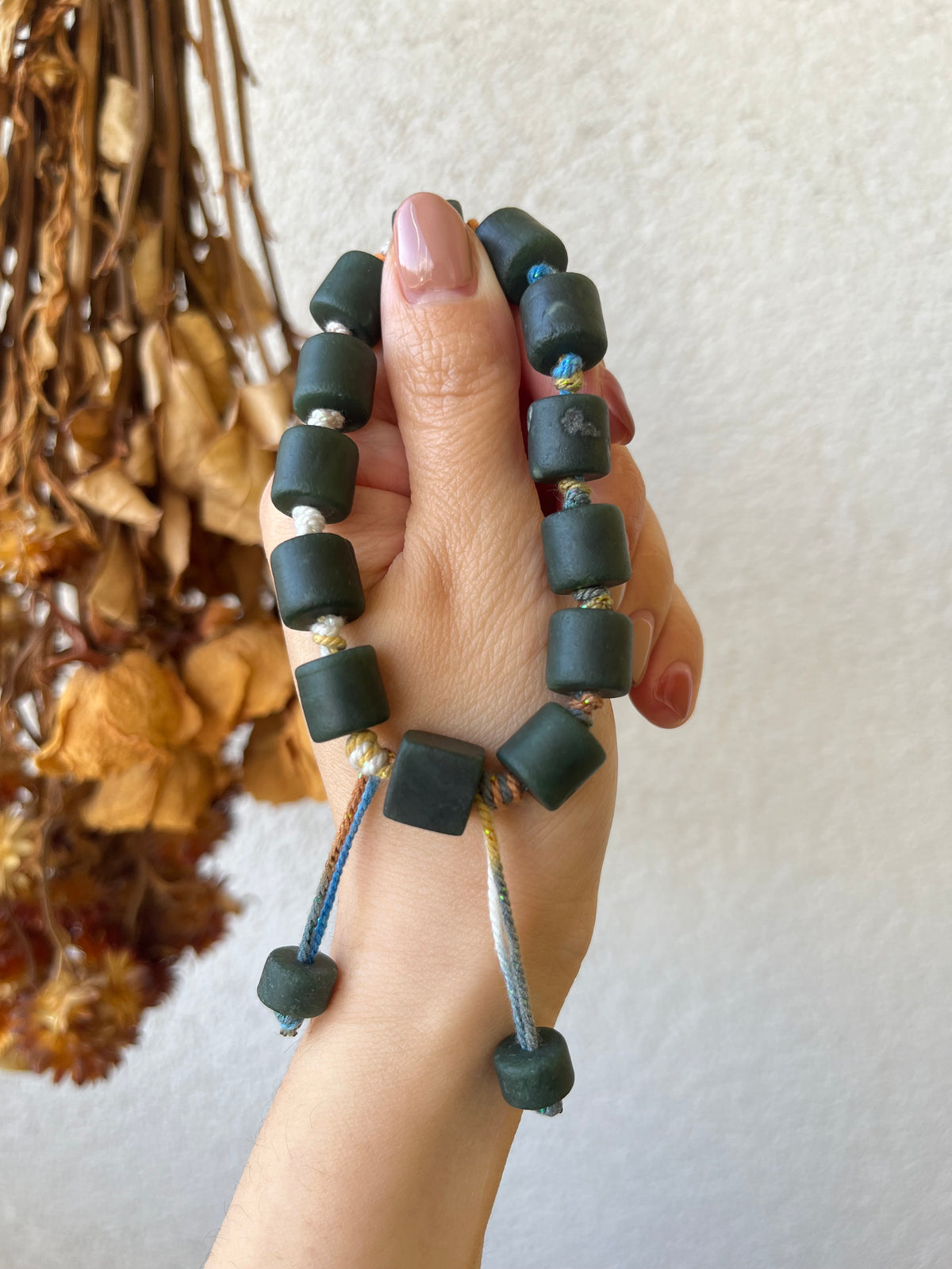 Dark Green Hetian Jade Bracelets