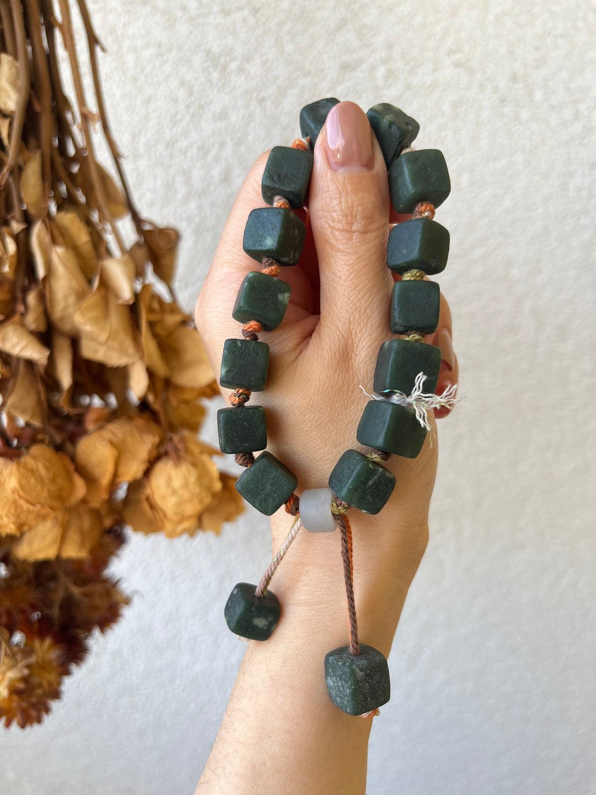 Dark Green Hetian Jade Bracelets