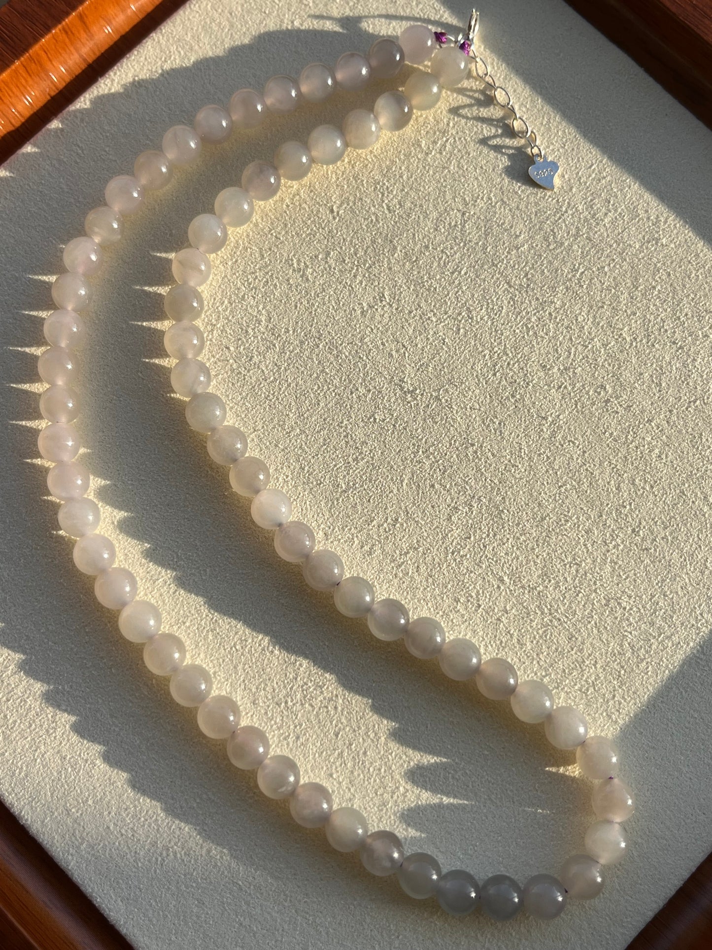 Smoky Purple Hetian Jade Bracelet and Choker Set | 和田烟紫套装