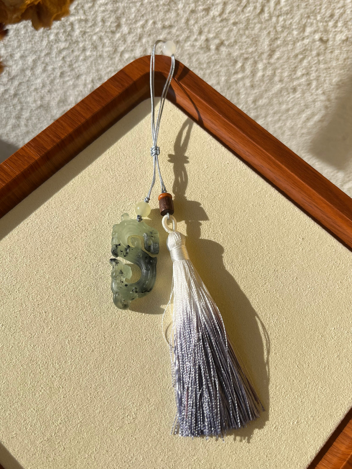 Xiu Jade Ancient Style Dragon Bag Charm