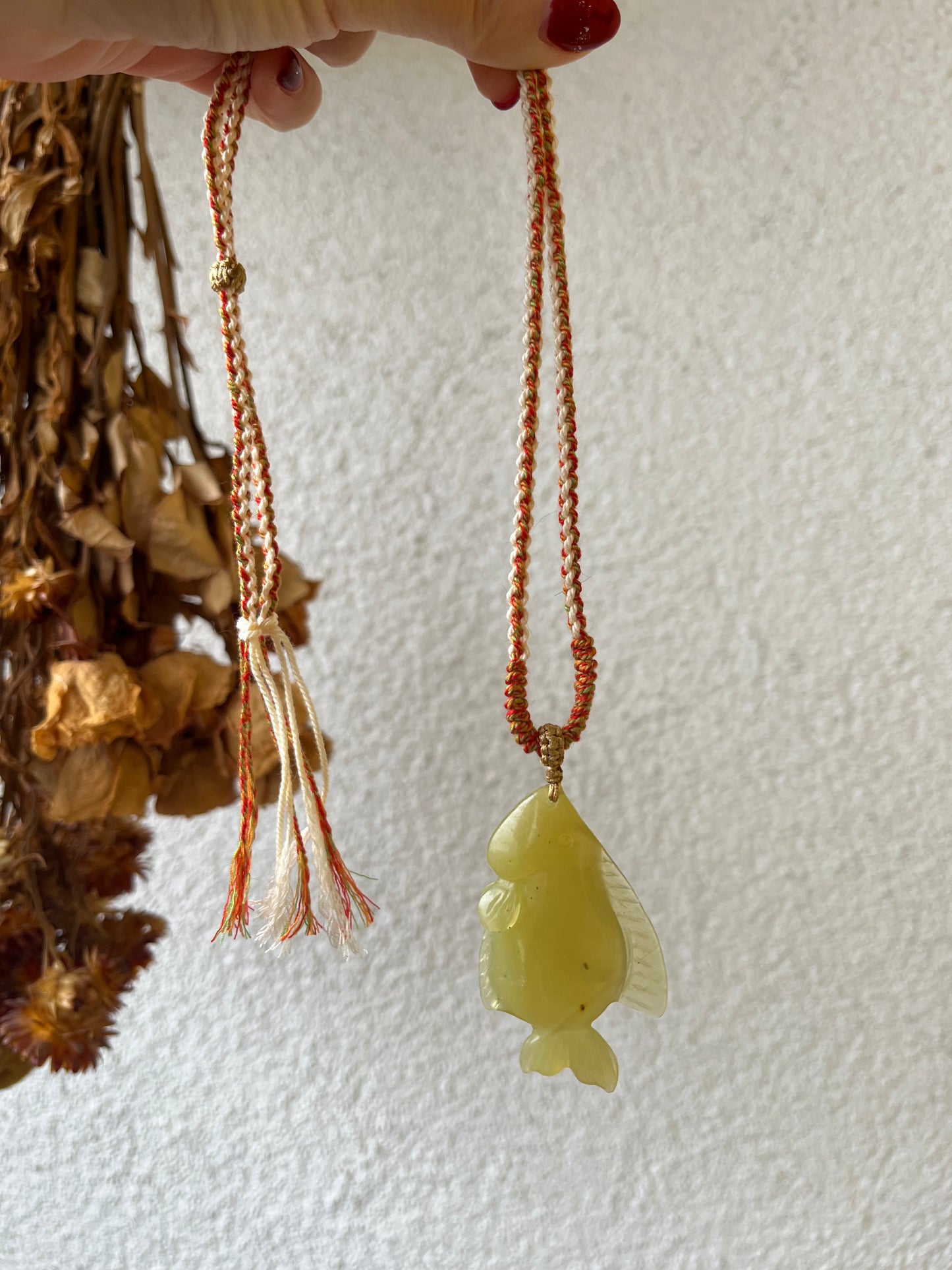 Hand Carved Xiu Jade Fish Pendant | 手雕岫玉鱼吊坠