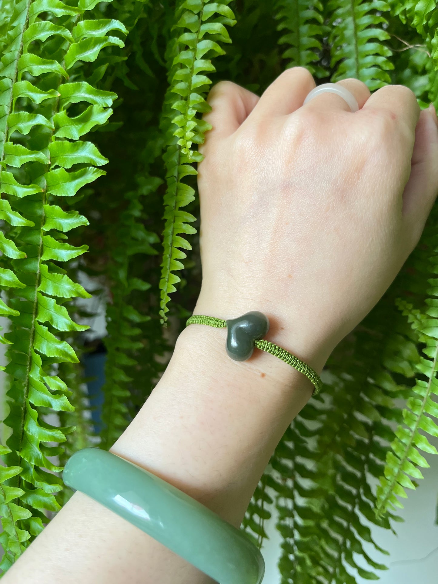 Handmade Hetian Jade Bracelets | 和田玉屁桃手绳