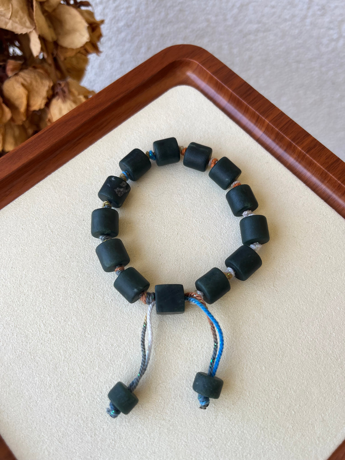 Dark Green Hetian Jade Bracelets