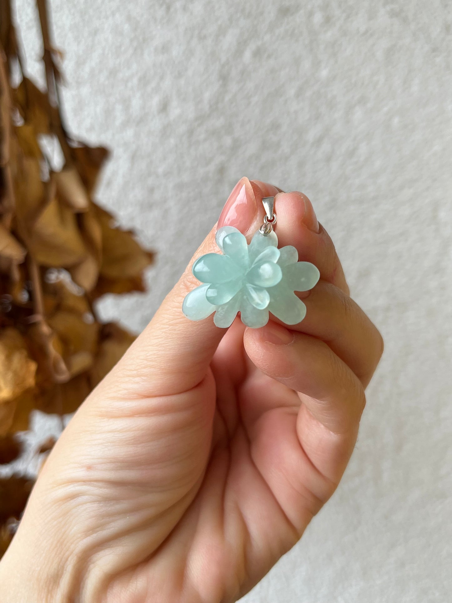 Hand Carved Blue Xiu Jade Pendants | 手雕岫玉天青冻小吊坠