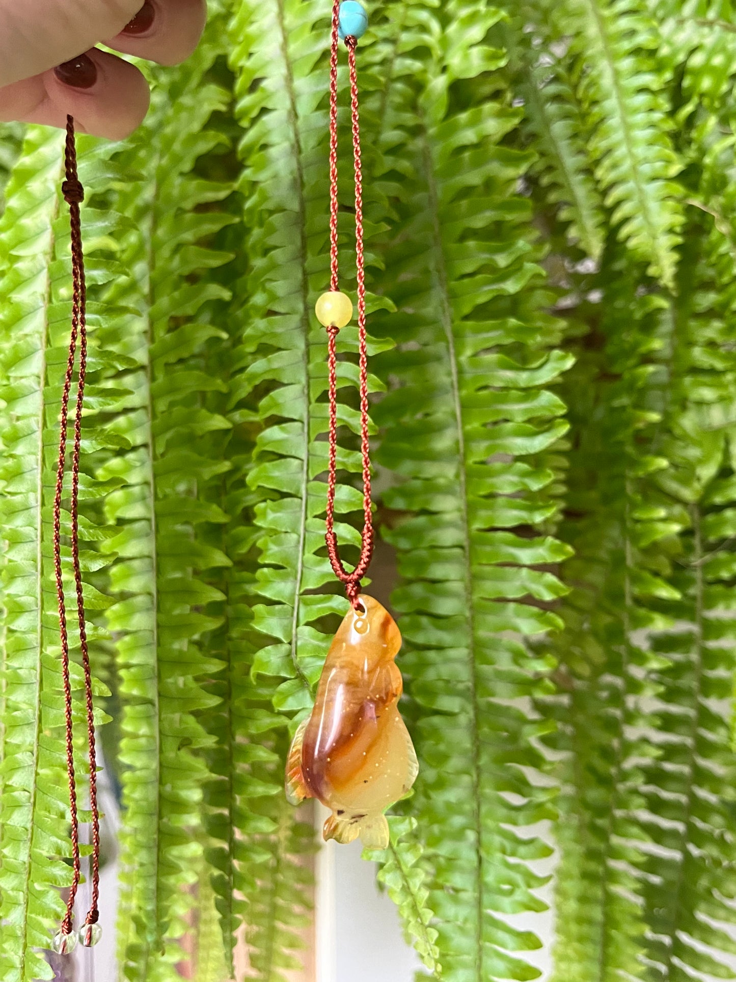 Hand Carved Xiu Jade Fish Pendant | 手雕岫玉鱼吊坠