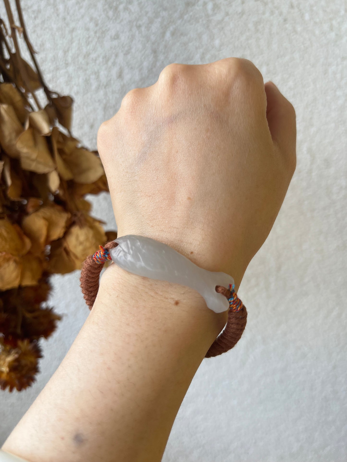 Handmade Hetian Jade Fish Bracelets